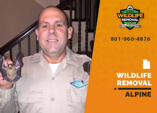 Alpine Wildlife Removal professional removing pest animal
