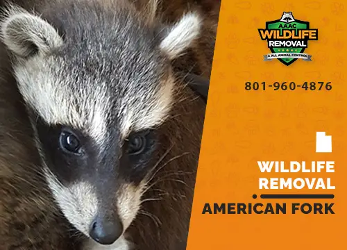 American Fork Wildlife Removal professional removing pest animal