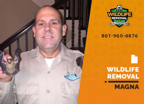 Magna Wildlife Removal professional removing pest animal