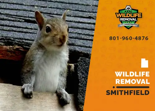 Smithfield Wildlife Removal professional removing pest animal